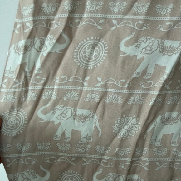 Beige Elephant Print Lounge Harem Pants NWT - Picture 5 of 8